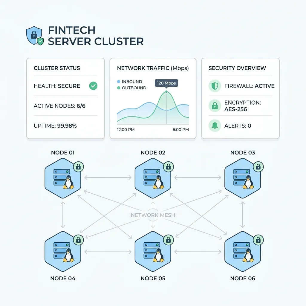 Ubuntu cluster for fintech analytics